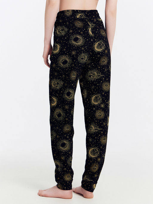 Брюки женские черные с созвездиями - Mark formelle фото 4