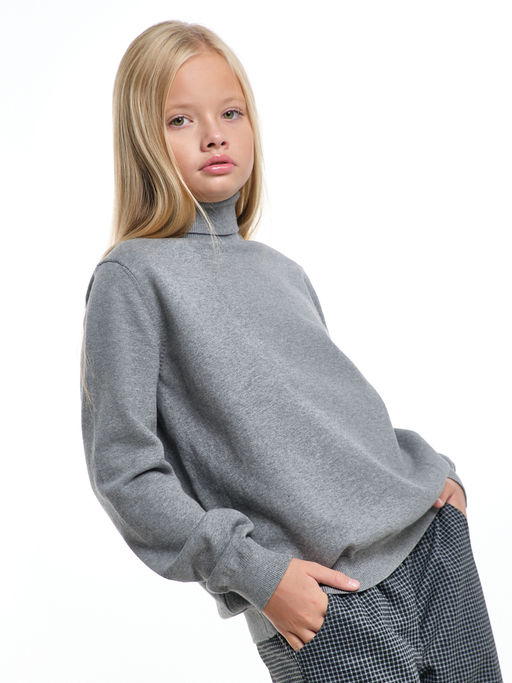 Джемпер (водолазка) 33-12240 т.серый