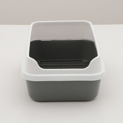 Туалет Сима Люкс с сеткой и боротм 30 х 39 х 19 см, серый - Simaland фото 2