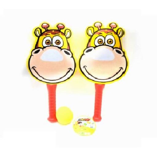 Набор ракетки детские "Жирафики" объемн.EVA, мяч в сетке арт.1903552