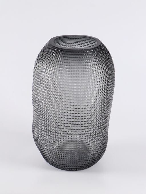 Ваза «Аллесио», 30×20 см, стекло, чёрная