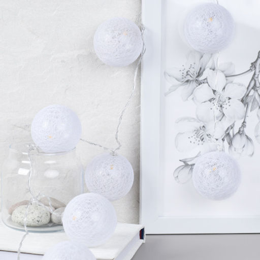 Гирлянда светодиодная 2 м 10 LED 1 режим / GN9 /уп 60/шар 20 см - Галеонтрейд фото 5