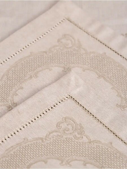 Комплект салфеток Татьяна-беж. 6 шт. 45*45 см. п/лен - Лен поволжья фото 3