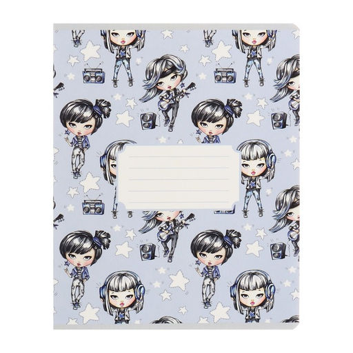 Набор тетрадей 12 листов в линейку Calligrata «На Стиле», обложка мелованный картон, ВД-лак, блок №2, белизна 75% (серые листы), 10 шт.