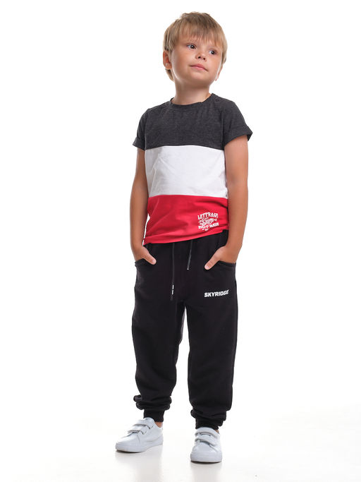 Футболка триколор UD 0679 черный.мел - Mini maxi фото 3