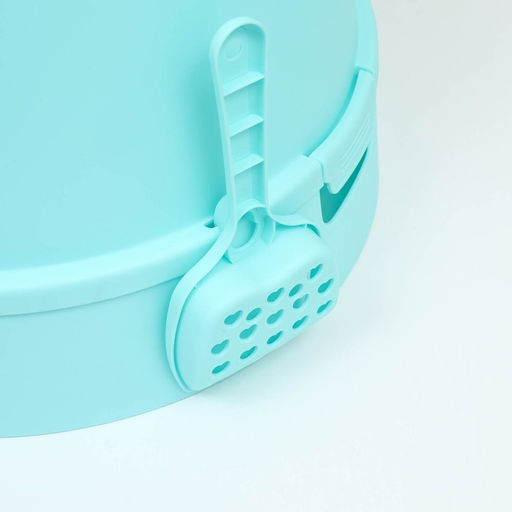 Туалет для кошек закрытый 47 x 47 x 35 см, бирюзовый - Пижон фото 8