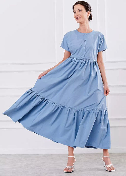 Хлопковое платье с ярусами 100% хлопок