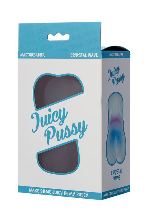 Мастурбатор реалистичный TOYFA Juicy Pussy Crystal Wave, TPE, 13,5 см  фото 7