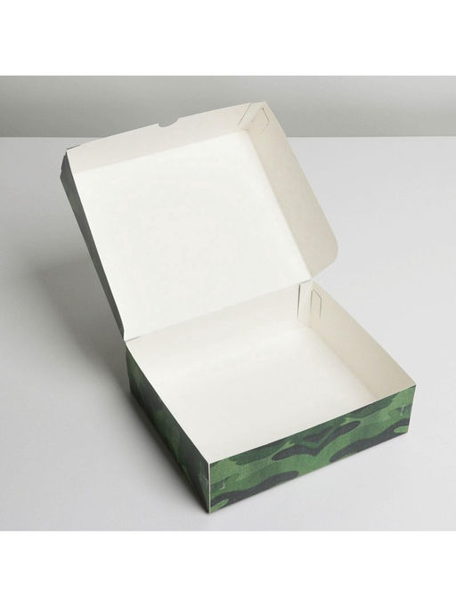 Цена за 5 шт. Кондитерская упаковка, коробка «23 февраля», 17×20×6 см