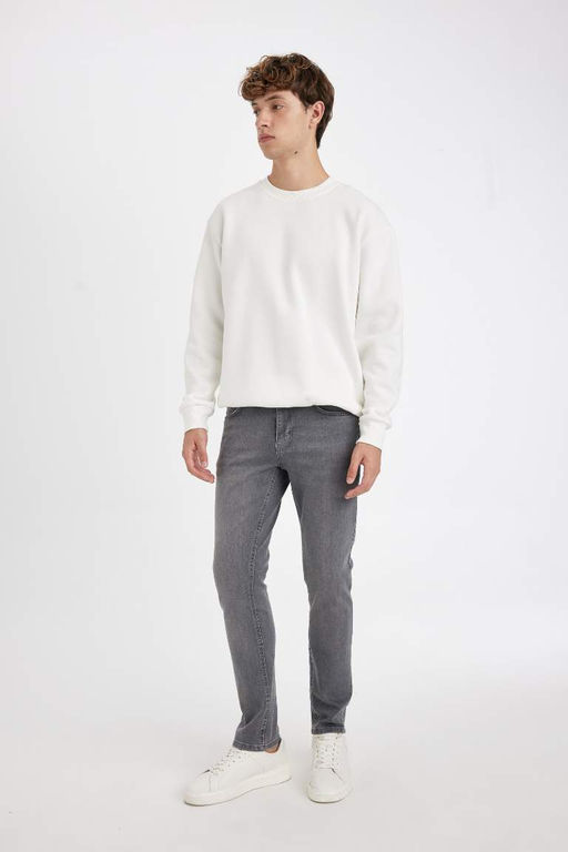 Pedro Slim Fit Джинсовые брюки узкого кроя с нормальной талией и узкими штанинами - Defacto фото 3