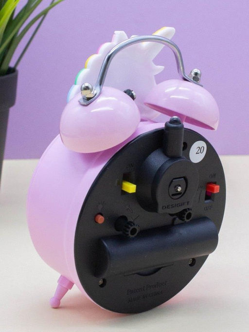 Часы-будильник Cute unicorn, pink (13х9 см)