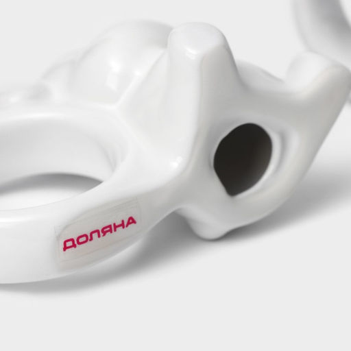 Набор колец для салфеток Доляна Стильный мишка, 2 предмета 9.6?4.8?7.2 см, белый