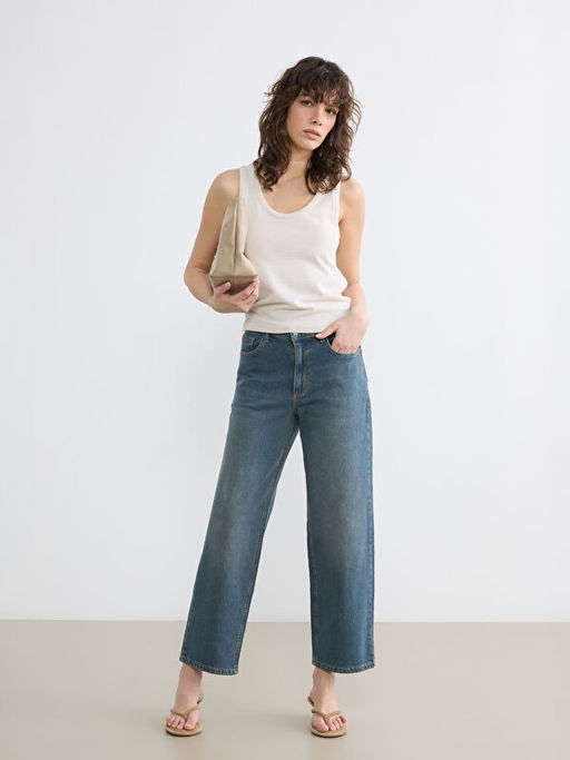 Boyfriend Fit Kad?n Jean Pantolon