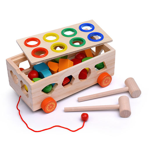 Сортер "Трейлер-стучалка с геометрическими фигурами"