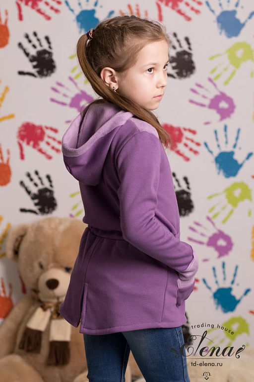 Толстовка М21823ВШ Сирень - Елена фото 2