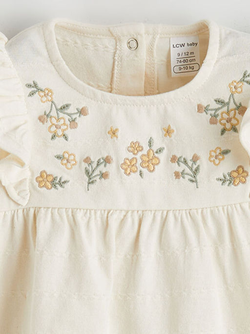 Nak?? Desenli ?spanyol Pa?a K?z Bebek Bluz ve Tayt