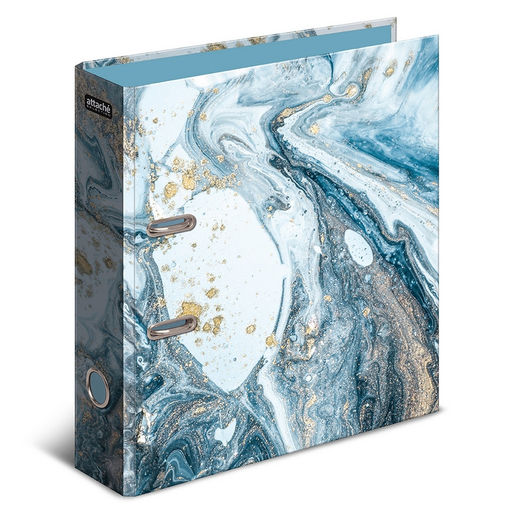 Папка-регистратор AttacheSelection Fluid,сер-голуб лам.карт./лам.бум.,75мм