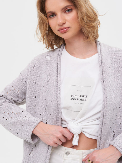 Кардиган л1342 бежевый - Стим фото 6