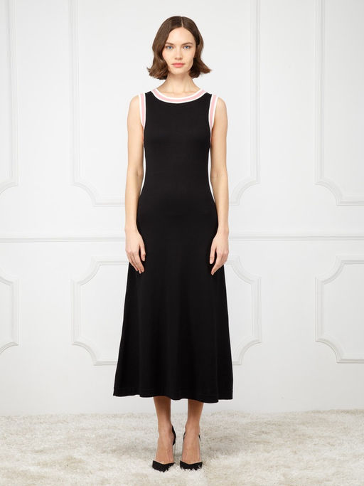 Платье женское ZZ-03005 black/white/pink