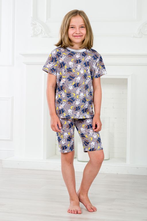 Пижама детская из футболки и бридж из кулирки Мишки - Амадэль фото 7