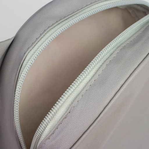 Сумка детская Кошечка на молнии, серая - NAZAMOK KIDS фото 3