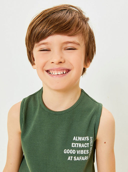 ACOOLA / Мaйка детская для мальчиков Raikoke хаки  фото 3