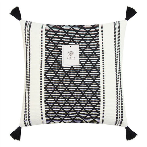 Наволочка декоративная Этель сканди 45*45 см черный, 100% п/э  фото 5