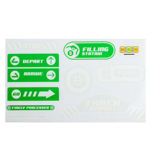 Парковка "Военная техника" зеленая, в коробке