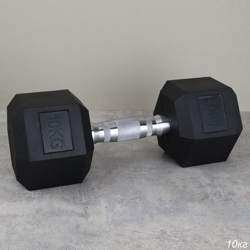 Гантель гексагональная Woohooo Pump / WP-10B / 10 кг / черный / уп2