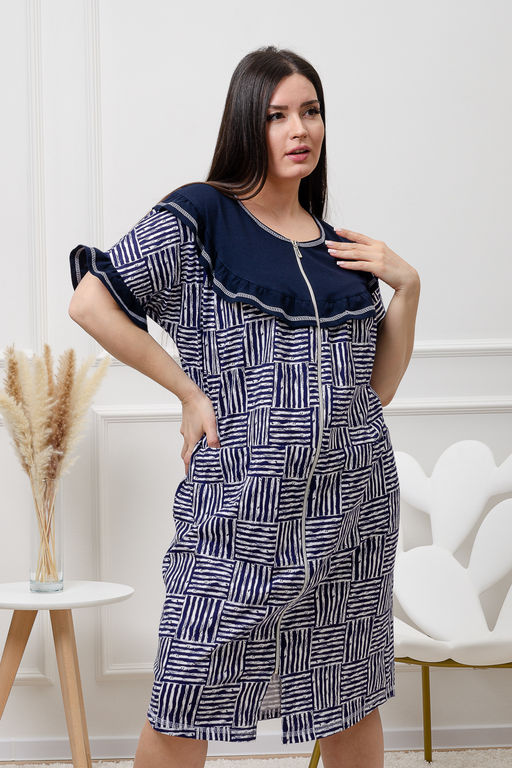 Халат женский Натали 9243 из хлопка  фото 5