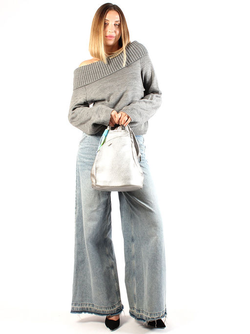 LACCOMA рюкзак Кэрри-серебристый эко кожа хлопок