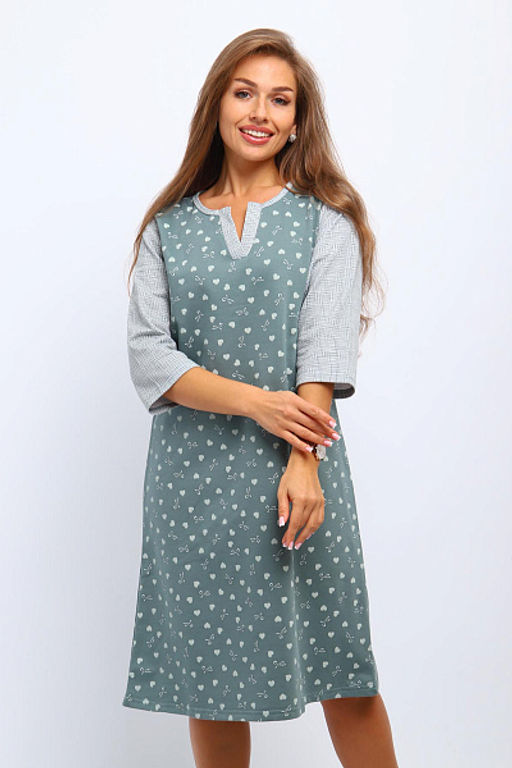 Сорочка теплая, футер с начесом (01060) - Плиона фото 18