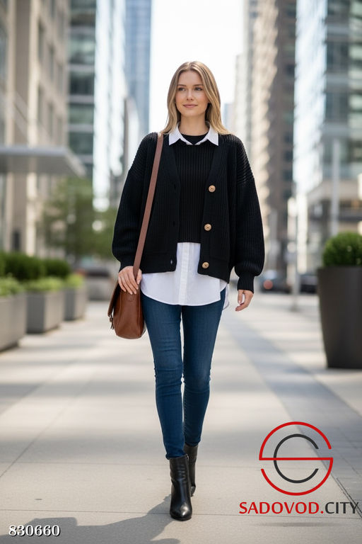 Кардиган вязаный на пуговицах