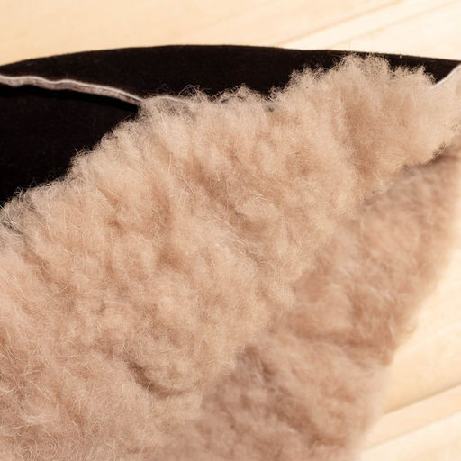 Шапка для бани из овчины Премиум прямострочный шов, коричневый - Simaland фото 4