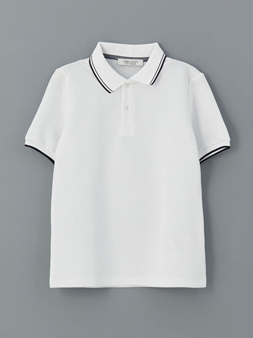 Polo Yaka Dokulu Erkek ?ocuk Ti??rt