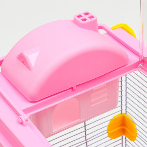 Клетка для грызунов Пижон, 31 х 24 х 46 см, розовая  фото 6