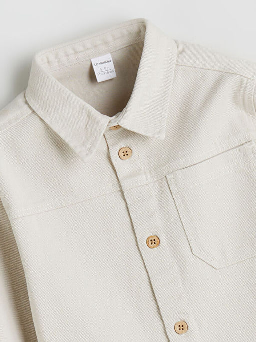 Basic Uzun Kollu Erkek ?ocuk G?mlek