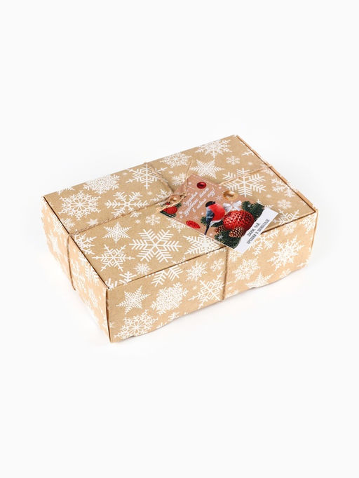 Подарочный набор новогодний С Новым годом, джем 30 г, чай 20 г, орехи 50 г - Доброе здоровье фото 2