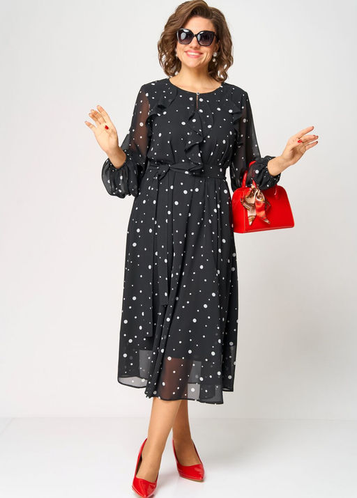 Платье EVA GRANT 7177 горох