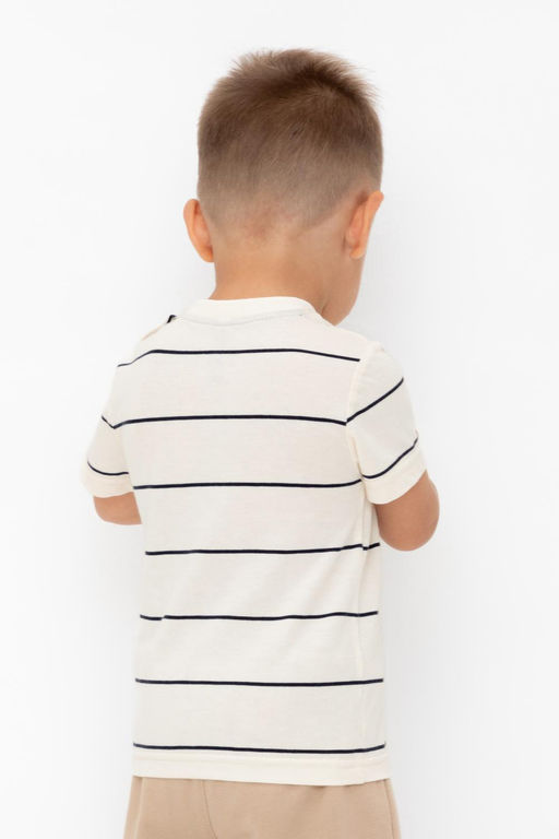 КР 302753/суровый,индиго,полоска к568 фуфайка (футболка) д/мал яс - Crockid фото 3