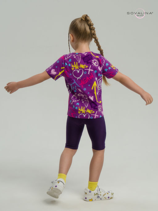 Костюм Актив граффити слива-фиолет - Sovalina фото 24