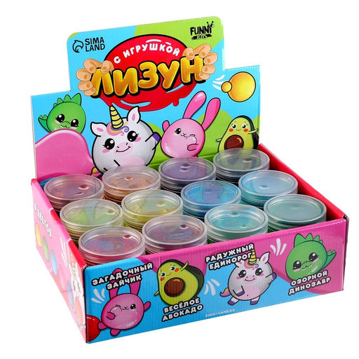 Цена за 12 шт. Лизун - слайм Авокадо, МИКС - Funny toys фото 4