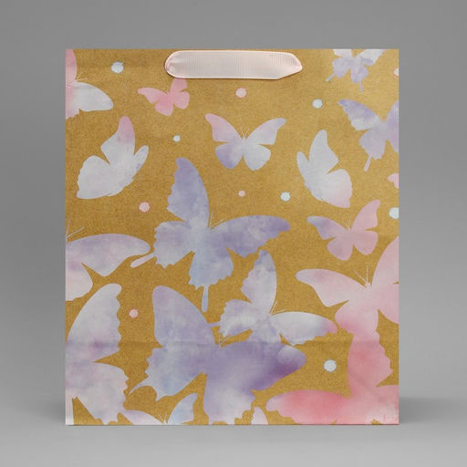 Пакет крафтовый вертикальный Акварельный, ML 23 27 11,5 см - Дарите счастье фото 6