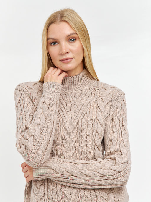 водолазка женская свободного кроя с косами - Glenfield фото 5