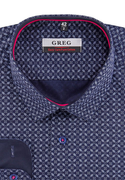 Сорочка мужская длинный рукав GREG 223/231/1448/Z/1p