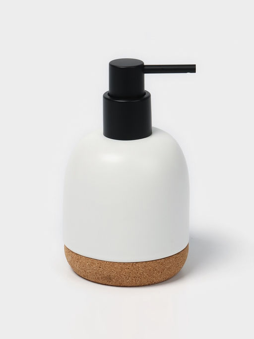 Набор для ванной SAVANNA Пробка, 3 предмета, дозатор для мыла, стакан, мыльница фото 4