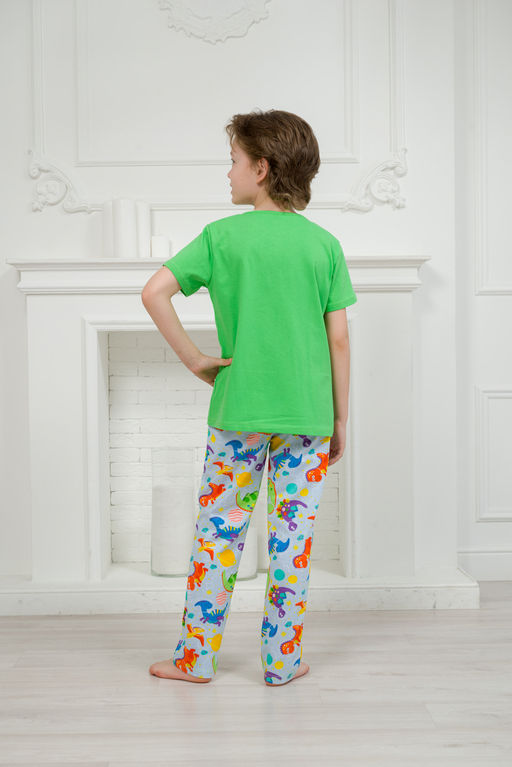 Пижама подростковая из кулирки Фантазия динозавр - Амадэль фото 6