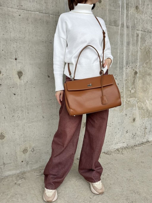 Женская кожаная сумка-портфель 8399-3 Рыжий - Sergio valentini фото 10