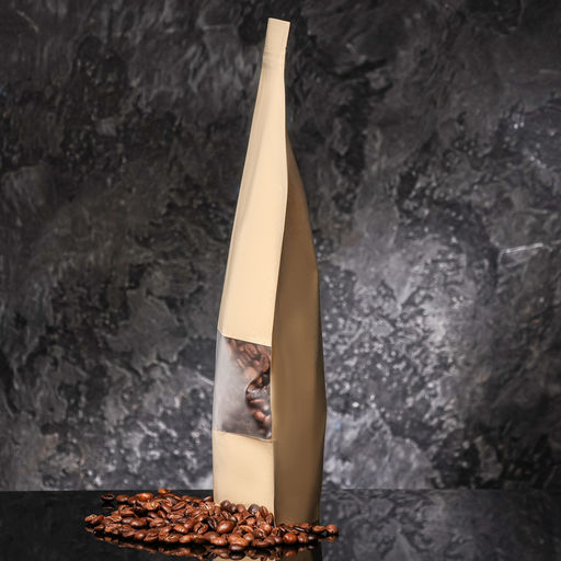 Цена за 100 шт. Пакет Zip - lock Крафт с прямоугольным окном,22×32×4 см