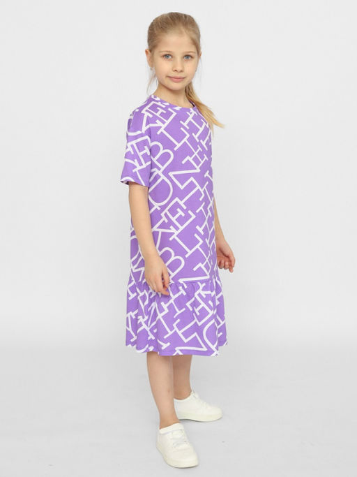 CRB wear/CSJG 63587-45-378 Платье для девочки,лаванда/Ex.Cherubino  фото 3